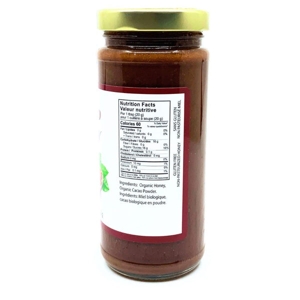 Organic Cacao Infused Honey | Organic Canadian Honey – NutraBee Canada