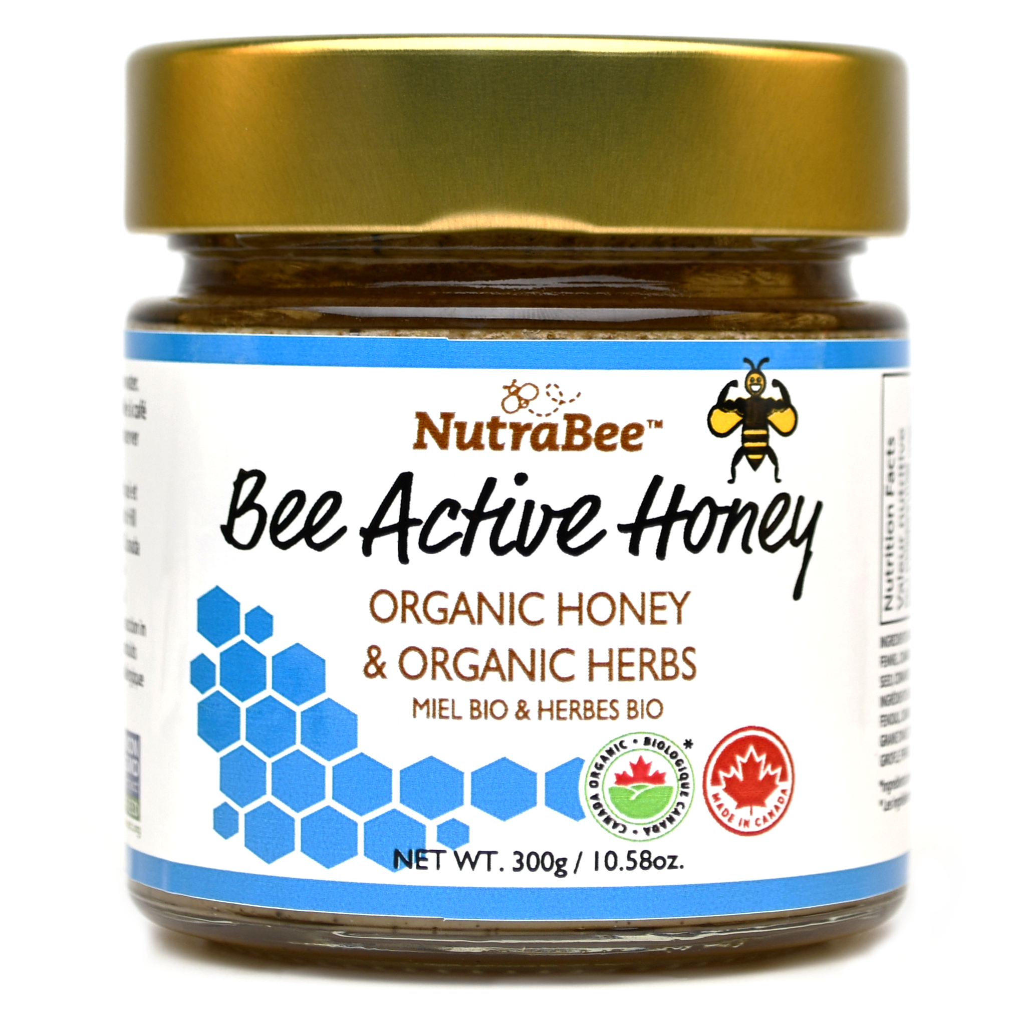 Honey Organic with Herbs NutraBee For Energy